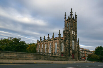 Obraz premium Rhema Christian Centre Church in Edinburgh, example of Scotland gothic architecture