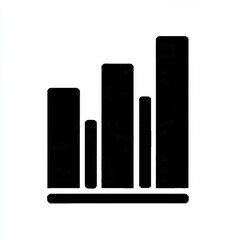 Fototapeta premium Bar Chart Illustrates Growing Success