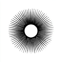 Sun Icon Radiates Light and Warmth

