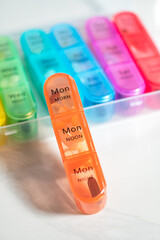 Weekly Pill Box With Vitamins