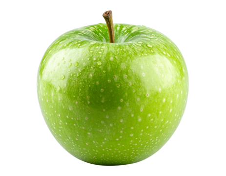 Green Granny Smith Apple, Whole Fruit, Transparent PNG