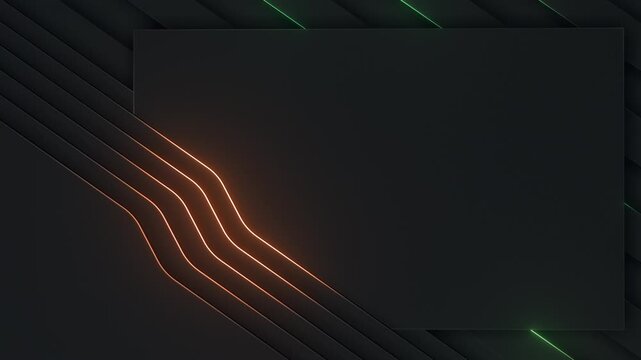 This stock motion graphic video include clip of Tech Flow Dark Panels