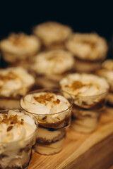 A close-up image of assorted pastries showcasing their delicate textures, detailed surfaces, and elegant presentation.