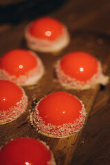 A close-up image of assorted pastries showcasing their delicate textures, detailed surfaces, and elegant presentation.