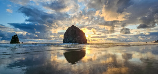 Haystack Rock Sunset