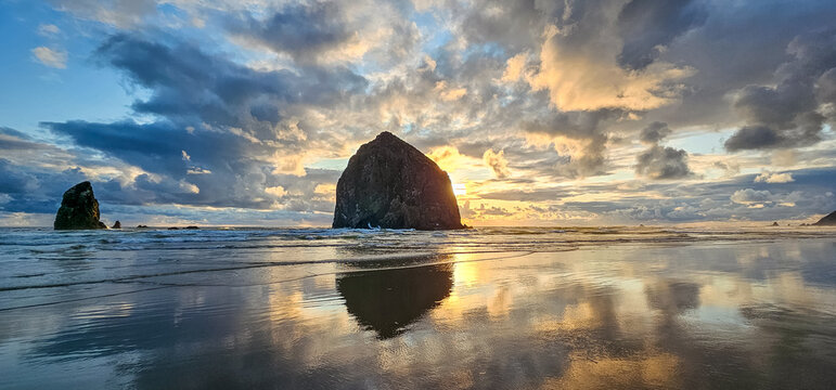 Haystack Rock Sunset