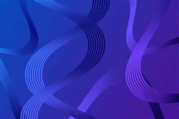 Cool blue and purple gradient backdrop featuring intricate, flowing wavy lines creating a modern and energetic abstract design.