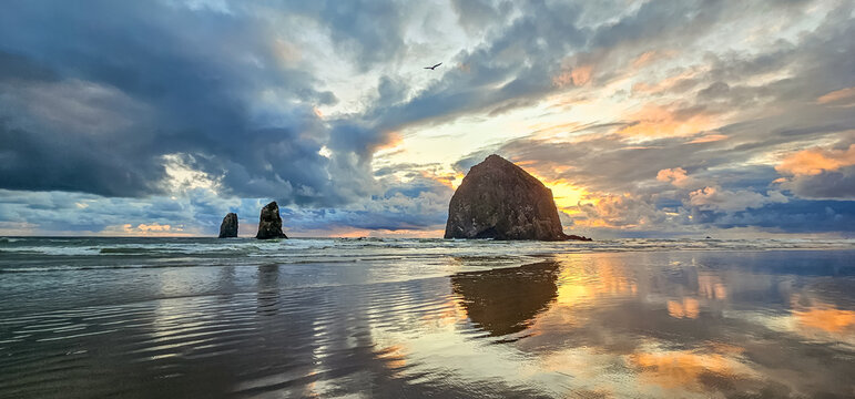 Haystack Rock Sunset