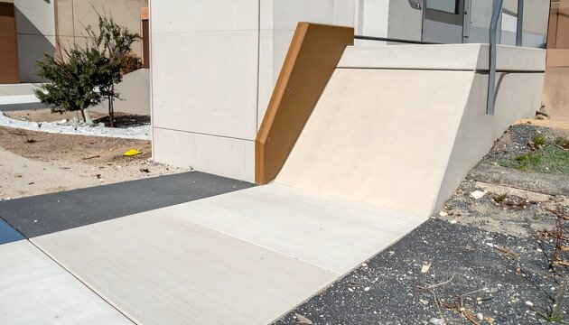 Clean abstract composition showing inclusive architectural elements in geometric shapes