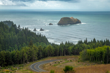 Stunning view of Three Arch Rocks