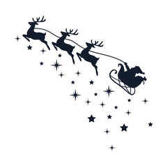 santa claus riding a sleigh