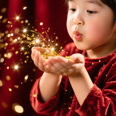 Golden Glitter Hands – Artistic Aesthetic. generative ai

Short Description: Painted hands blowing golden glitter with soft textured strokes.