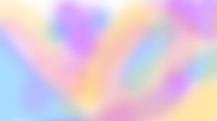 Soft pastel color gradient background with a smooth, dreamy, and ethereal blur effect, creating a vibrant yet gentle abstract backdrop suitable for various design projects