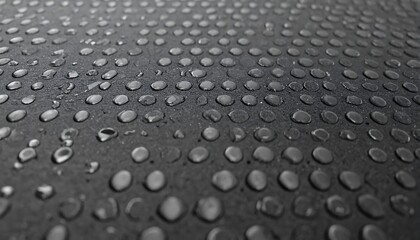 Tactile braille-inspired dots forming a subtle pattern on a smooth dark background