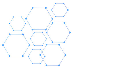 Abstract Technology hexagon background