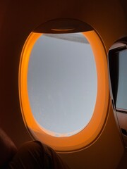 view from airplane window