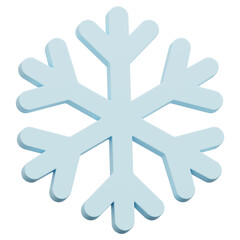 3D Snowflake Icon