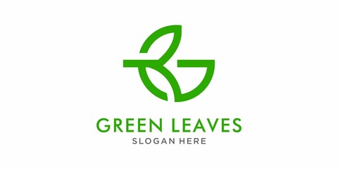 G leaf icons set ecology nature element, green leaf, environment and nature eco sign. Universal creative premium symbol. Vector sign icon logo template. Vector illustration