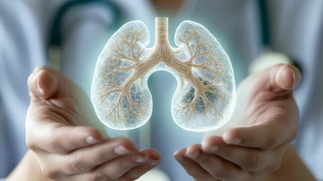 Respiratory care message: health figure, infection barrier, lung example, medical signal, global reach, air path, wellness icon, education push, disease scope, prevention route, diagnosis tool