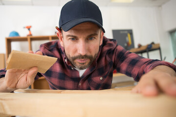 master carpenter working in his woodwork