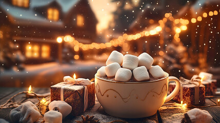 A romantic outdoor proposal with candlelight, soft white roses, twinkling fairy lights, and an engagement ring on a velvet cushion, under a starry sky, symbolizing the magic of the moment.