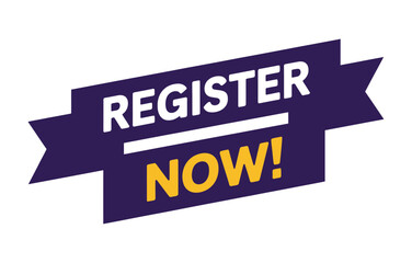 A graphic banner with the words REGISTER NOW! is displayed.