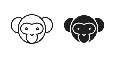 Monkey icon for your website design, logo, app, UI. EPS10