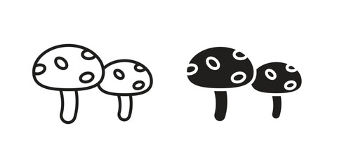 Mushroom icon for your website design, logo, app, UI. EPS10