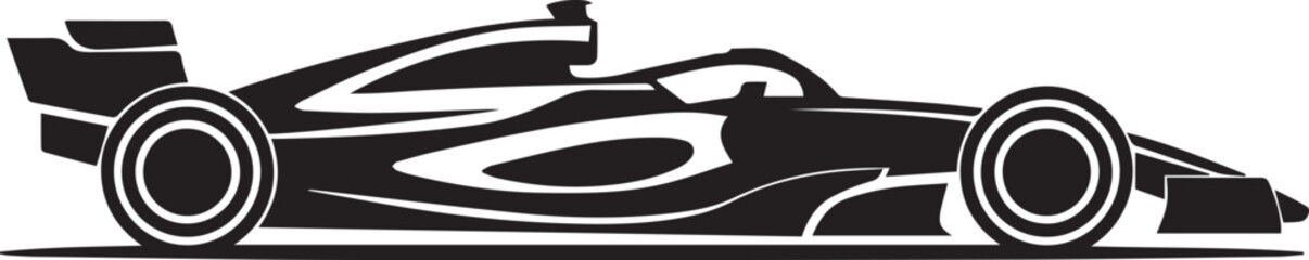 racecar editable vector for motorsport poster and logo use