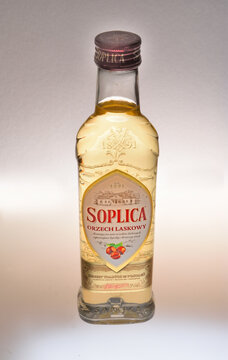 St Neots, Cambridgeshire, England - November 24, 2025: Soplica Hazelnut Vodka Liqueur 50cl Bottle 