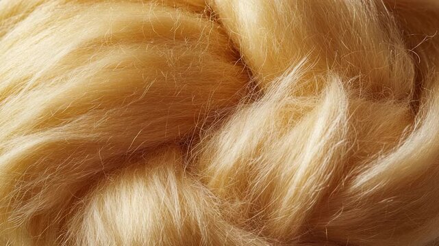 Video A detailed shot of a person's hair, showcasing the intricate design and texture
