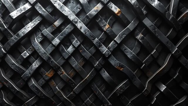 Intricate Woven Metal Texture - A Detailed Close-Up.