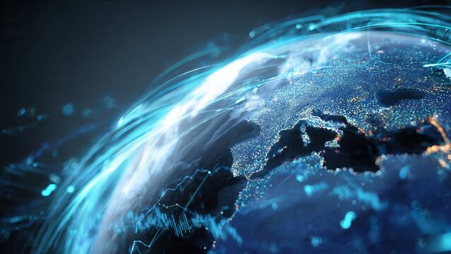 Global Digital Network Connectivity Map