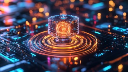 Abstract digital network illustration