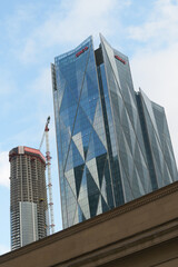 Fototapeta premium Canadian Imperial Bank of Commerce newly constructed headquarters known as CIBC Square complex at 81 and 141 Bay St Toronto