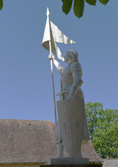 Villeneuve d'Aveyron France  statue