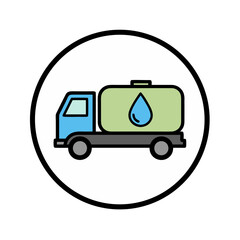 truck icon on white background