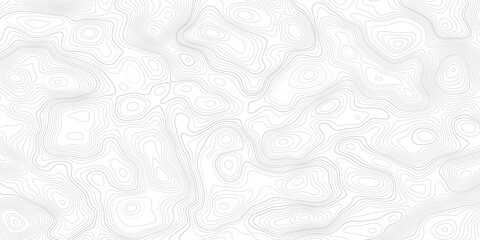 Abstract white background with abstract topographic grey contour lines creating a seamless pattern design © Ahmad Araf
