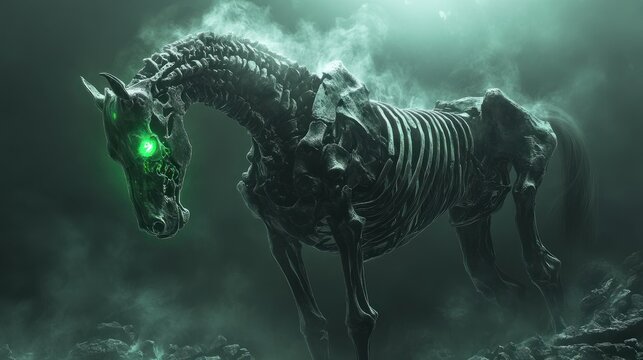 Mystical creature in moody atmosphere - Powered by Adobe