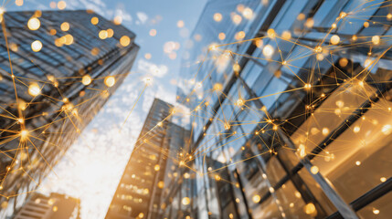 Smart digital Innovation city with connection network reciprocity over the city of future smart wireless digital city and social media networking systems that connects people with in city
