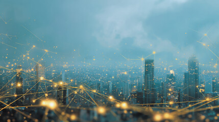 Smart digital Innovation city with connection network reciprocity over the city of future smart wireless digital city and social media networking systems