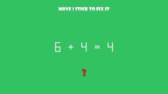 Matchstick Equation Puzzle
