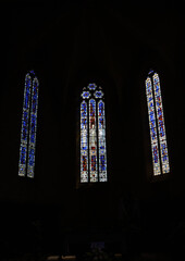 Villeneuve d'Aveyron France Eglise du St S&eacute;pulcre vitrail