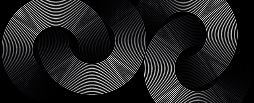 Abstract Particle Technology Background Design. Abstract wave moving point flow particles, high tech background design for brochure, flyer, magazine, business card, banner. Vector