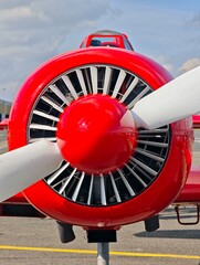 propeller of an old airplane