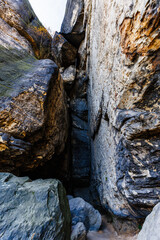 view from the Idagrotte Saxony switzerland during autumn good light