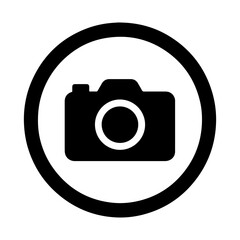 place can be photographed sign vector icon on a white background
Vector warning sign icon