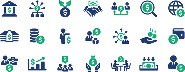 bank, boxes, people, financial, network, growth, with, currency, income, blue, include, coin, category:, table, wallet, growing, handshake, illustration, dollar, concepts., graph, pointing, concept, b