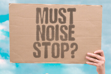 "Must Noise Stop?" Sound sensitivity increases in shared living environments. NOISE. SOUND. SENSITIVITY. SHARED. IRRITATION.