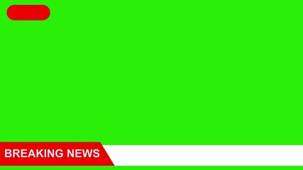  breaking news template with text animation, live and red background. Modern news live streaming TV broadcast backdrop. Looping 4K video